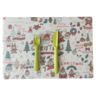 food grade silicone Christmas folding coloring placemat table placemat silicone for kids