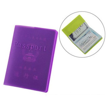 Waterproof Colorful Silicone Passport Cover Case